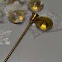 2 Sets(6 Pcs) Brass Gold Metal Taper Candle Holders Candlestick Holders, Vintage Modern Decorative Centerpiece Candlestick Holders for Table Mantel Wedding Housewarming Gift