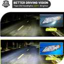 Headlights W/Bulbs for 2009 2010 Toyota Corolla Halogen Headlamp Replacement Driver & Passenger Side