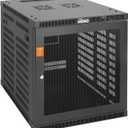 Tecmojo 12U Wall Mount Rack Cabinet, Heavy-Duty 176 Lbs High Load Capacity, 19 Enclosed Server Network Rack with 2 Colling Fans, Mesh Door, 23.6 Deep  Elite Collection