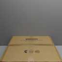 VOLISUN Low Profile Ceiling Fans with Light and Remote, 19.7in Modern Bladeless Ceiling Fan with Lights, 3000K-6500K Dimmable Flush Mount LED Fan Light, White Fandelier Ceiling Fans for Bedroom