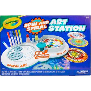 Crayola Spin & Spiral Art Station, DIY Crafts, Toys for Boys & Girls, Gift, Age 6, 7, 8, 9