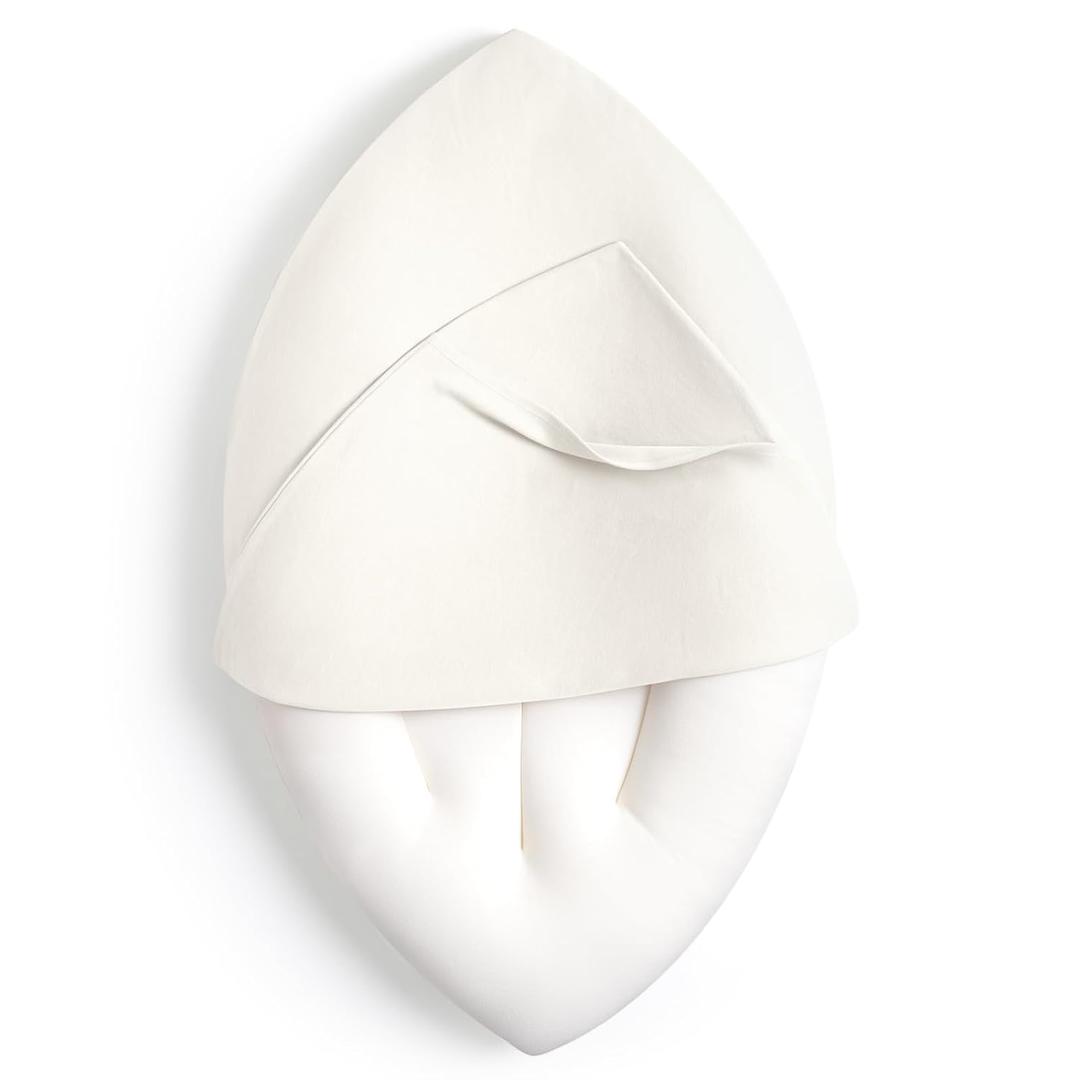 Baby Lounger Cover: Skin-Friendly & Breathable Slipcover for Lounging & Playtime - Snug Fit & Zipper-Free for Safty Daily Homeuse - Must Have for New Parents (ivory)