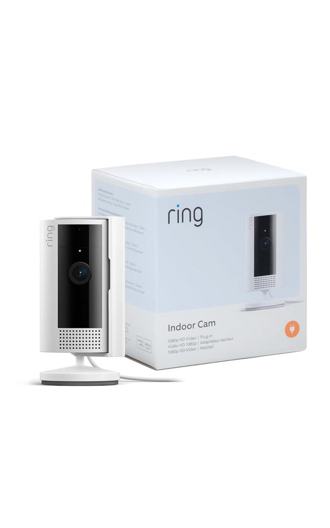 Ring Indoor Camera (Indoor Camera 2nd Gen.) | Wifi Home Security Camera for Animals, 1080p HD Video, Two-Way Audio, Privacy Cover | Free 30J Ring Protect Trial
