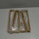 Osring 12 Inch Trapezoid Furniture Legs 4pcs, Solid Steel Furniture Hairpin Leg for Side Table, TV Stand and Cabinet, Gold