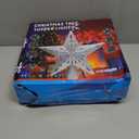 DG-Direct Christmas Tree Topper Lighted Star with 6 Projected Patterns,3D Hollow Sparkling Star Christmas Tree Topper with Rotating Magic Projector for Christmas Tree Ornament