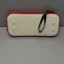 STARTRC GAMES Slim Carrying Case for Nintendo Switch 2 2025, Hard Shell Travel Case with 12 Game Card Slots, Portable Carry Bag for Switch 2 Console White & Red