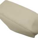 NLQR Leather Center Console Lid Armrest Cover Beige Tan Compatible with Toyota Prius 2004 2005 2006 2007 2008 2009