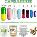 XPRS Nutra Size 00 Empty Vegan Capsules - 500 Count Clear Veggie Capsules for Essential Oils - Empty Vegetable Caps - DIY Filling Works with Most Oil, Exp Date: 12/31/26