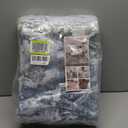 Rugcomf 8x10 Rug Washable Boho Rug Soft Large Area Rug Non-Slip Non-Shedding Faux Wool Vintage Rug for Living Room, Farmhouse, Dining Room, Indoor, Kids Playroom, Blue