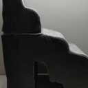 Dog Ramp for High Beds - 29" H 6 Steps Pet Stairs for Large Dogs with Tunnel 2 in 1 with Zippers Suitable, Indoor Cat Ladders with Non-Slip Bottom, Black