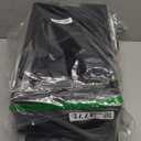 Elevated Dog Bowl Stand Set, Quiet Eating Mess Proof Raised Dog Bowls 2 Stainless Steel Food Bowls, Splash Water Collection Non-Slip Small Cat Feeding Table (Black)