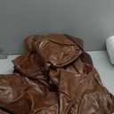 Leather Dog Couch Bed for Small and Medium Dogs Under 50 lbs, Brown Mid Century Modern Elevated Cat Sofa Bed Luxurious Indoor Furniture Style Pet Supplies for Puppy