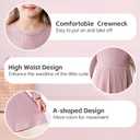 Toddler Girl Long Sleeve Dress Baby Ribbed Knit Sweater Dresses A Line Fall Winter Kids Clothes Casual (White)