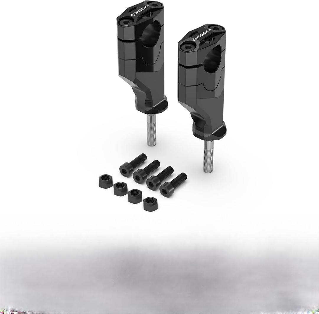 NICECNC Handlebar Height Extender Handlebar Lifter Compatible with Yamaha Tenere 700 /XTZ700 2019-2024, Tenere 700 Rally Edition 2020-2024, Tenere 700 World Raid 2022, CNC Handlebar Riser, Black