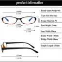 NORPERWIS 6 Pack Ladies Reading Glasses for Women Blue Light Blocking Spring Hinge Fashion Eyeglasses Readers for Women (Mix Color, +1.75)