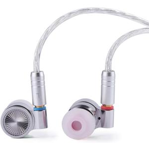 Linsoul TIN HiFi T4 10mm Carbon Nanotube Dynamic Driver in-Ear Monitor Earphones, Ultra-Sleek Metal Housing, with Silver-Plated MMCX Cable (natural aluminum)