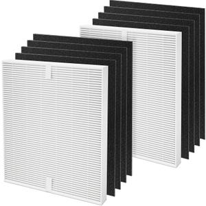Colorfullife AP-1512HH True HEPA Replacement Filter H13 Compatible with Coway Airmega AP-1512HH Air Purifier and Airmega 200M Air Purifier, Item NO #3304899 (2 HEPA + 8 Carbon Filters)