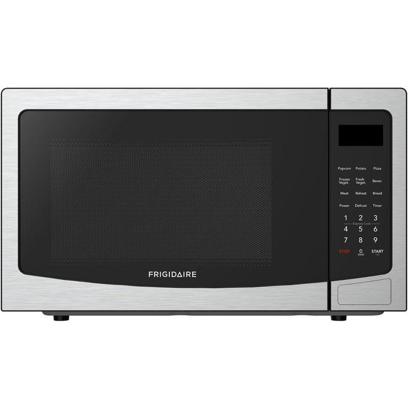FRIGIDAIRE 1.1 Cu Ft Stainless Steel Countertop Microwave Oven, Multi Function, Programmable, 1000W, residential kitchen, Stainless
