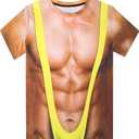 RAISEVERN Unisex Summer T-Shirts Crewneck Cool Short Sleeve Funny Graphic Print Top Casual Tees (XXL)