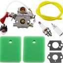 Carburetor for C1M-W44 Craftsman Poulan PP330 PP335 PPB330 PP133 PP333 PP338PT 33cc Gas String Trimmer 545189502 545008042