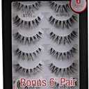 Ardell False Eyelashes Wispies Black, 1 pack (6 pairs of strip lashes per pack)