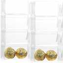 150 Pack 3.1x1.5x1.5 Inch Clear Chocolate Gift Box, Small Plastic Candy Box for 2 Truffles, Reusable Wedding Favor Containers for Baby Shower Birthday Celebration Party Bakery Pastry Treat Macaron