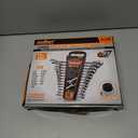 HORUSDY 13-Piece Sturdy Ratcheting Wrench Set | SAE 1/4''7/8'' | Max Torque Ratchet Combination Wrenches Set with Storage Rack | 72-Tooth | Chrome Vanadium Steel