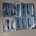 10 Replacement Toothbrush Heads Compatible with Oral-B Clic (Black)