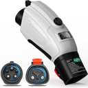 Level 2 Tesla to J1772 Adapter 60A NACS to J1772 Adapter, Tesla Charger Adapter to J1772 EV Charging Compatible with Tesla Wall Connector/Destination/Mobile Charger (white)