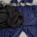 Fruit of The Loom Mens 360 Stretch 2-Pack Jogger Pajama Sleep Pant (Large, Black/Navy)