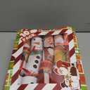 10 Pack Christmas No-Snap Party Table Favors, Xmas Party Supplies with Party Hat, Joke & Little Gift Inside, Christmas Seasonal Holiday Dinner Traditions Supplies for Kids and Adults