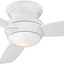 Minka-Aire F593L-WH Traditional Concept LED 44" 3-Blade Ceiling Fan and Wall Control, White (LED Light)