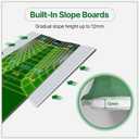 Golf Sloped Putting Mat, 11.2 ft x 3 ft Wide Indoor Practice Green - Realistic Uphill, Downhill & Break Simulation with 31 Paths - Large Training Aid for Distance Control & Green Reading