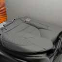 FREESOO Gray Car Seat Cover Full Set - Faux Nappa Leather Seat Covers for Cars, Luxury Breathable Waterproof Front Seats Cushion Protectors with Lumbar Support, Universal Fit for Sedans SUVs Pickups