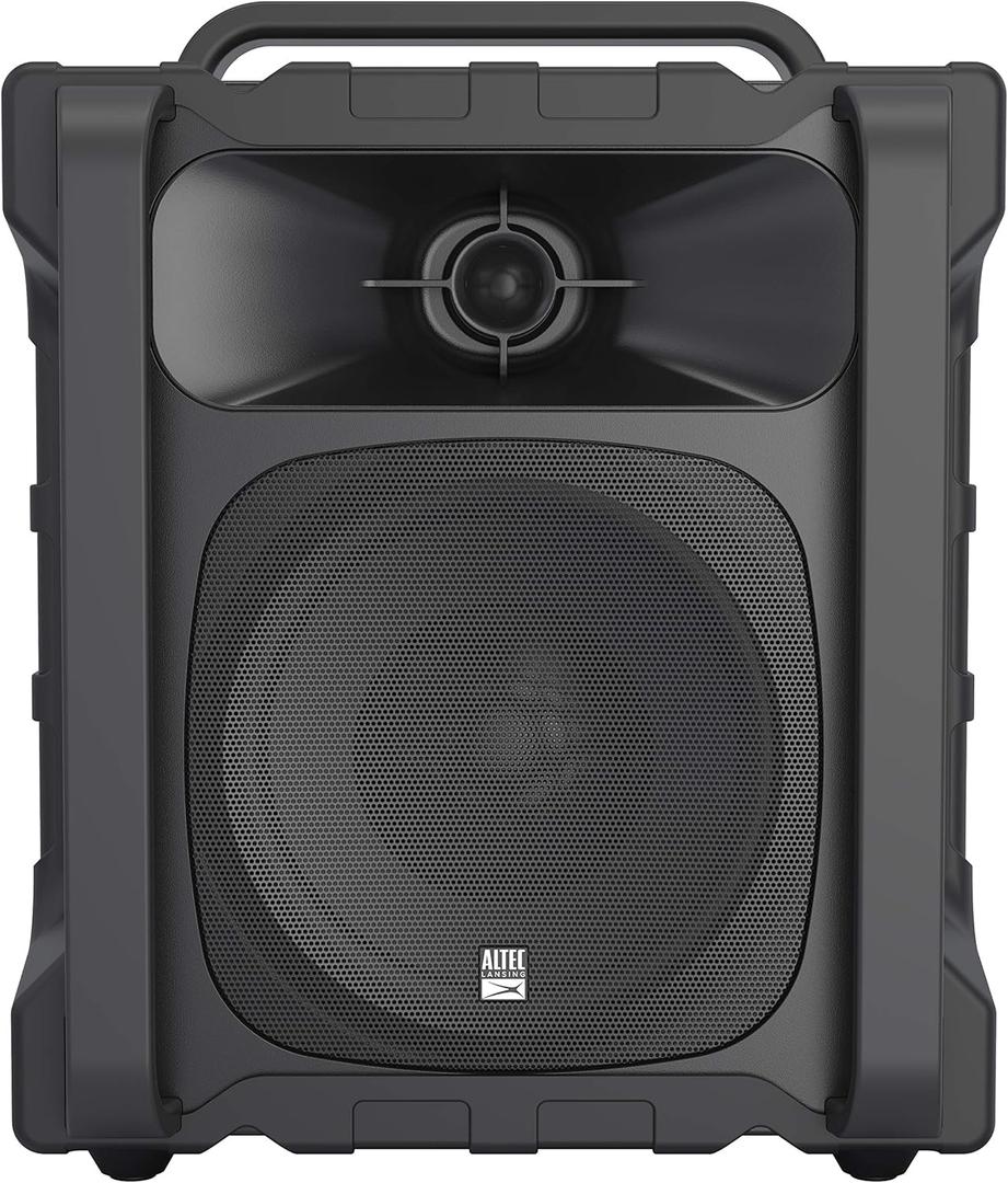 Altec Lansing Sonic Boom - Waterproof Bluetooth Speaker with Phone Charger, IP67 Outdoor Speaker, 3 USB Charging Ports, 50 Foot Range & 20 Hours Battery Life