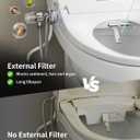 Rainsworth Smart Bidet Seat with Remote Control for Elongated Toilets
