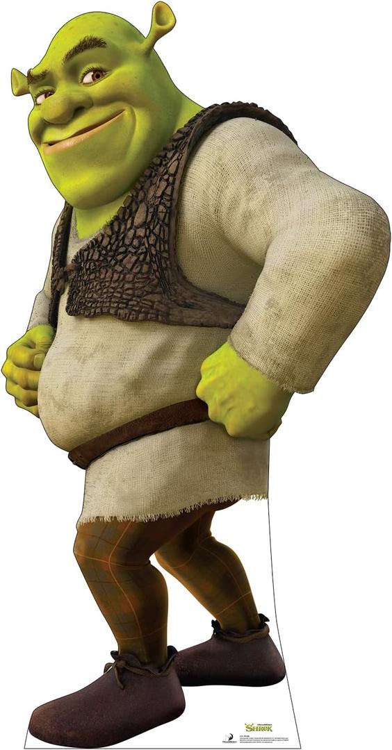 Cardboard People Shrek Life Size Cardboard Cutout Standup - Shrek (2001 Film), One Size