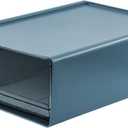 VANRA Desk Drawer Organizer Office Stackable Storage Drawers Single Drawer Unit Stacking Drawer System Plastic Storage File Cabinet for A4 Letter Size Paper (Blue)