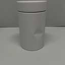 1 Pack Tea Tin Canister for Loose Tea Metal Tea Canister 9 oz 15 oz Round Tin Can for Coffee Beans Tea Container for Kitchen Storage Sugar Matcha Spice Powder (Ivory, L_2.95x4.92)