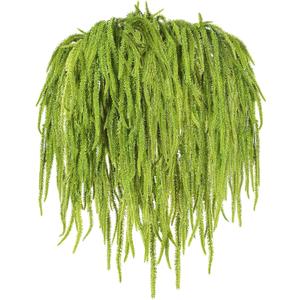 12 Pcs Amaranthus Artificial Flower Artificial Hanging Amaranthus Faux String of Pearls Plant Wall Hanging Decor for Wedding Floral Arrangement Home Garden Decor Party Supplies (Green) (24 Inch)