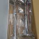 Amarine Made 12v Marine Boat Horn 125db Stainless Steel Dual Trumpet Horn for Ship Truck RV Trailer, Low and High Tone, 18-1/2"