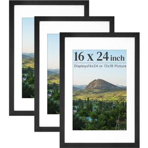 HOUSE DAY 3 Pack 16x24 Poster Frame, 16x24 Frame Black Picture Frames