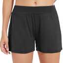 WiWi Viscose from Bamboo Pajama Shorts for Women Soft Casual Sleep Wide Leg Lounge Bottoms Pj S-XXL (Charcoal Heather, XL)