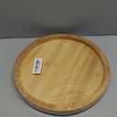 Fasmov 12 Inches Diameter Bamboo Lazy Susan Turntable, Spin Thicken Round Wood Tray Rotating Spice Rack for Kitchen Pantry Countertop Table