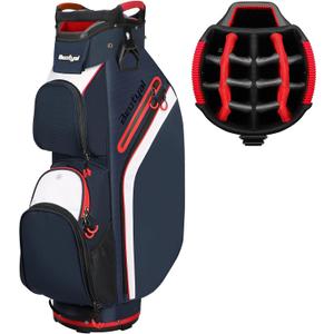 Cart Golf Bag 15 Way Organizer Divider Top Golf Club Bags Lightweight Golf Cart Bags for Men Women with Cooler, Rain Cover