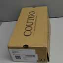 Coutgo Womens Mesh Ballet Flats Mary Jane Fishnet Ballerina Buckle Strap Comfortable Causal Dress Shoes 8