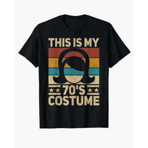 My 70s Costume 70 Styles Women 70's Disco 1970s Party Outfit T-Shirt, M