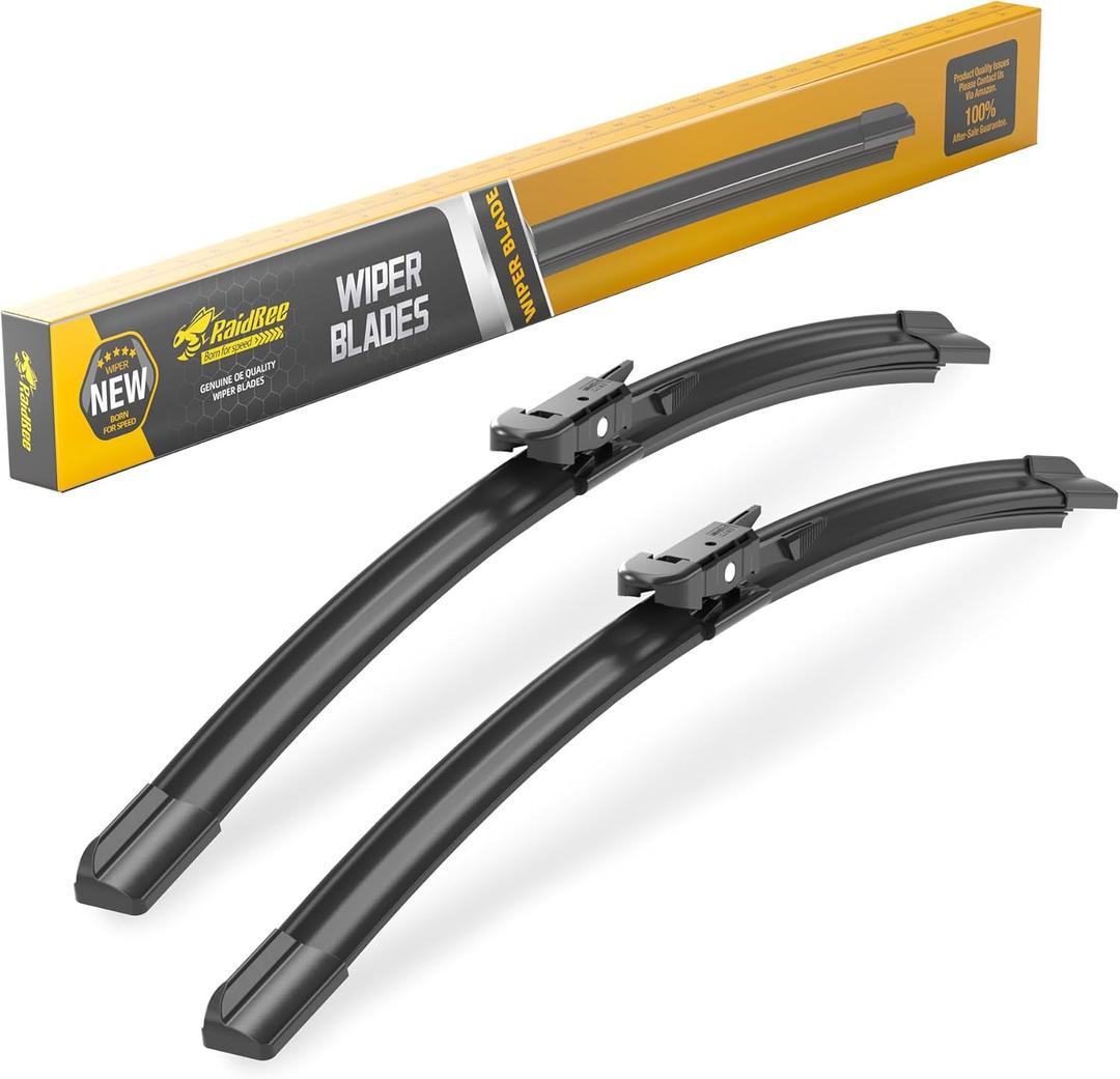 Raidbee 22"+20" Windshield Wiper Blades Replacement For Ford Mustang 2021 2020 2019 2018 2017 2016 2015 2014 2013 2012 2011-2007 Lincoln MKZ 2020-2013 Windshield Wiper Blades For My Car Set of 2