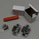 Invisible Hinges for Cabinet Doors - Completely Hidden 180Hinges,Concealed and Smooth Quiet Close(Black,0.51"-2.36",4Pack)