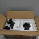 Fantasyon Buffet Risers Set of 8 Acrylic Cube Display Stands(8 PCS White Cube) Box Risers with Hollow Bottoms 4 Different Size Dessert Table Display Set Food Nesting Risers for Buffet Table